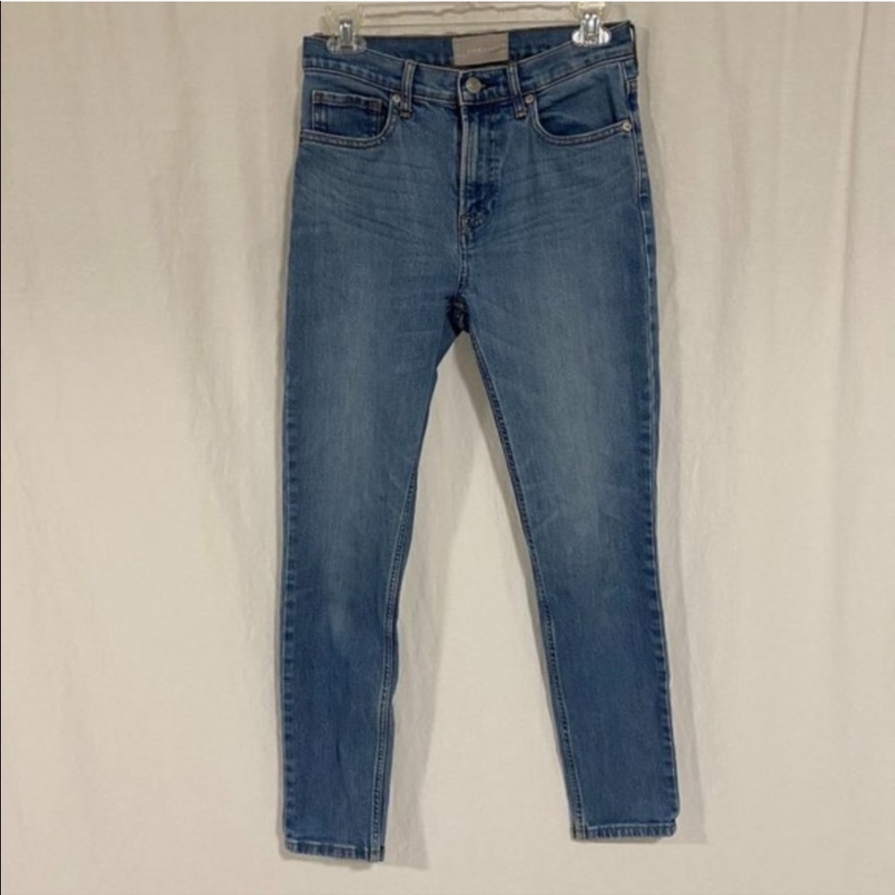 Everlane High Rise Straight Leg Jeans Light Wash Size 27